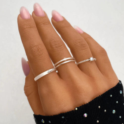 Bague cercle radieux