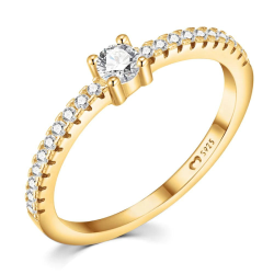 Bague cercle radieux