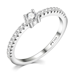 Bague cercle radieux