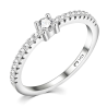 Bague cercle radieux